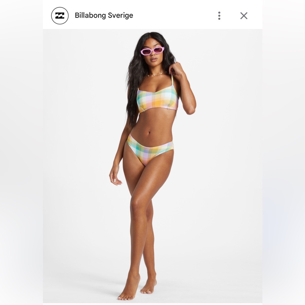 NWOT Billabong Warm Waves Lila DD Bralette Bikini Top & Bottom